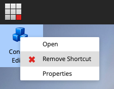 Remove Sitecore desktop item shortcut screenshot