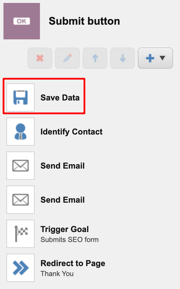 Save Data at the top of the form submission actions list in Sitecore