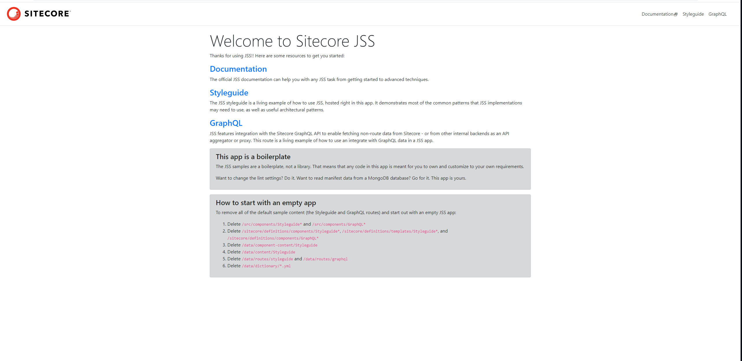 Welcome to Sitecore JSS documentation landing page.