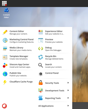 Sitecore Desktop View Screenshot