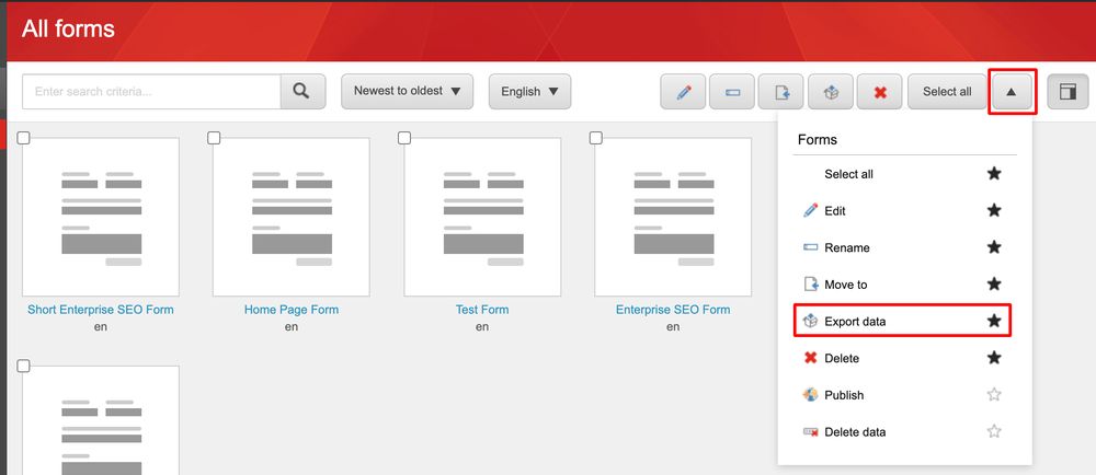 Exporting form data in Sitecore