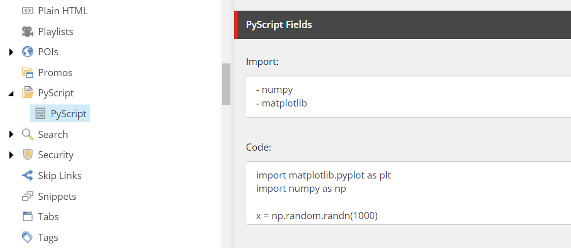 PyScript Fields in Sitecore SXA Content Editor