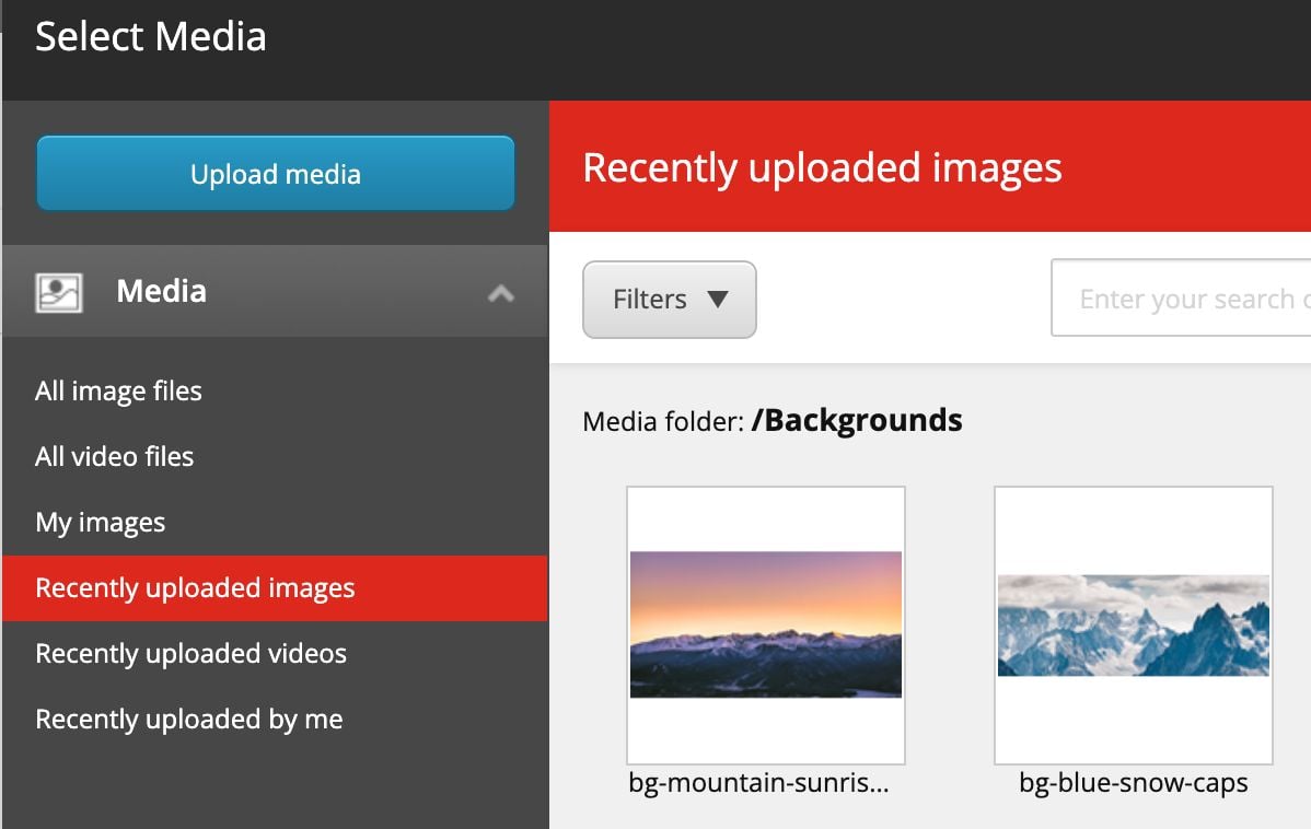 Access recently uploaded media items when inserting into a media field in Sitecore
