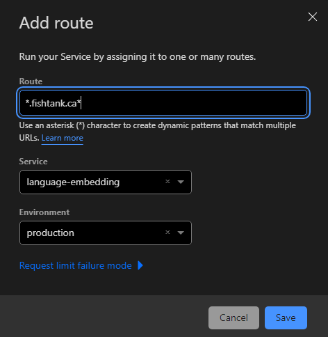 Add a Route step in setting up a new worker in Cloudflare
