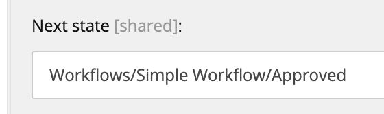 Add a next state onto a workflow command in Sitecore