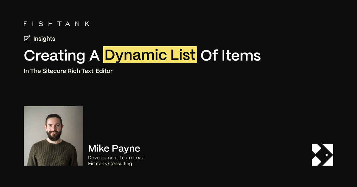 Creating A Dynamic List Of Items | Fishtank