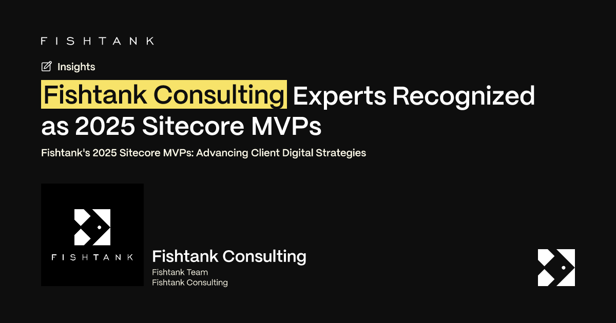 Fishtank Celebrates 7 Sitecore MVPs for 2025 and Their Contribution to ...